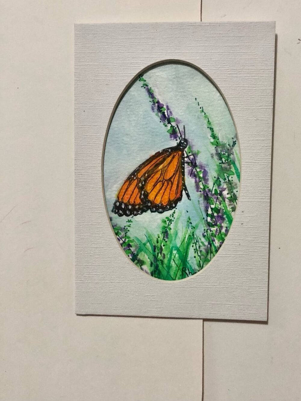 Monarch Butterfly Watercolor Painting